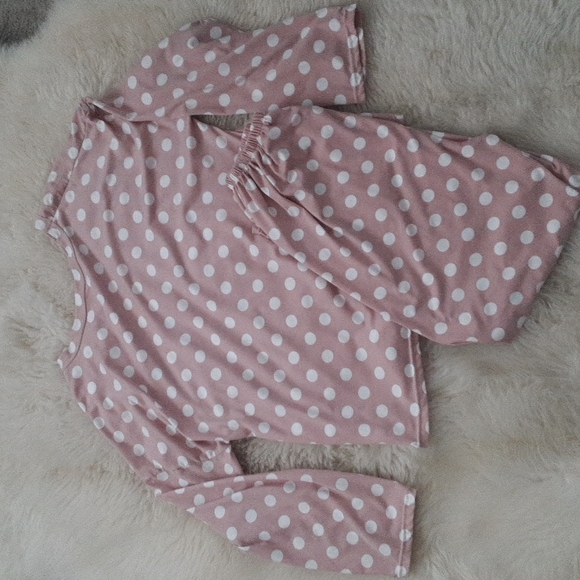Other - Pink and White Polka Dot Pajamas